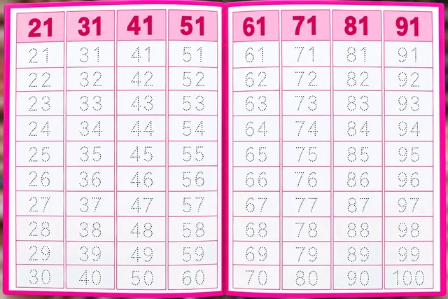 Hrithvi Rewritable Notebook 1 To 100 Number Book