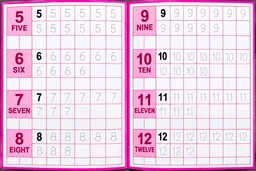 Hrithvi Rewritable Notebook 1 To 100 Number Book