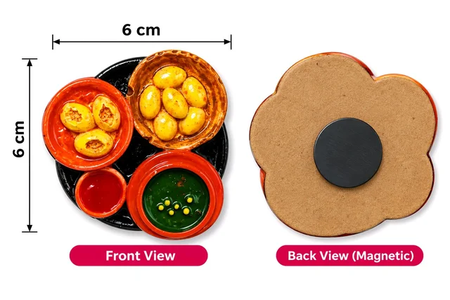 Pani Puri Fridge Magnet 1 Pc