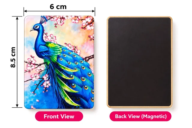 Peacock Fridge Magnet 1N