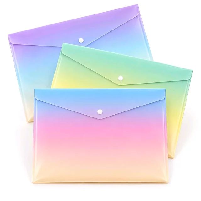 SAYA Saya Premium Button Folder Pack Of 3 Nos