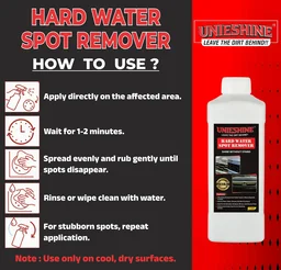UNIESHINE 1L Hard Water Spot Remover | Glass & Chrome