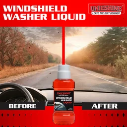 UNIESHINE Car Windshield Washer Concentrate 150ML | Windshield Wash Fluid & Glass Cleaner | 15ML per Tank Formula | Streak-Free Wiper Liquid for Crystal Clear Visibility