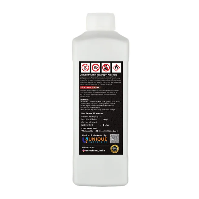 UNIESHINE 1L IPA | Isopropyl Alcohol for Car Detailing