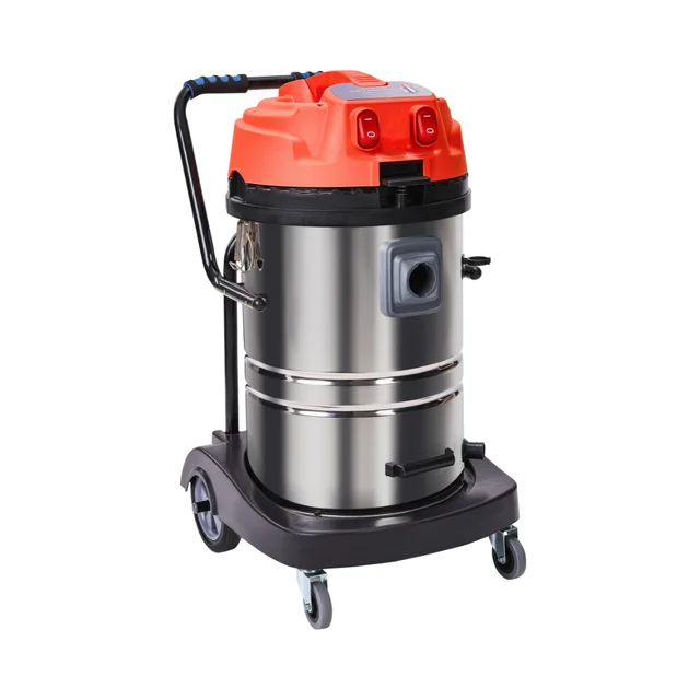 AIMEX DT-6070 Wet & Dry Industrial Vacuum Cleaner 60L | Dual 1500W Double Motor | 25kPa High Suction SS Tank Vacuum Cleaner
