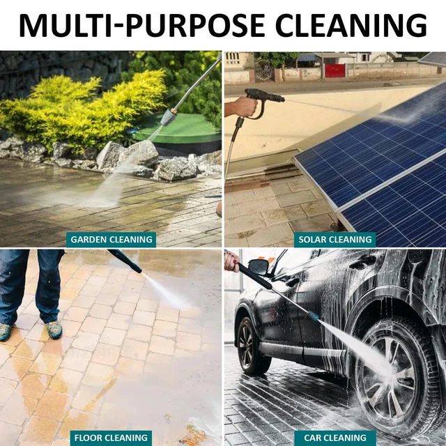 AIMEX Aimex D3 1800W High Pressure Washer 120 Bar, 10L/Min Flow, 8m Hose Pipe, Portable Car Washer Machine, Power Washer for Car, Bike & Home Cleaning