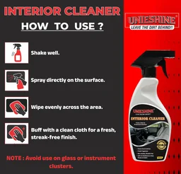 UNIESHINE PLVR Car Interior Cleaner 500ml for Dashboard