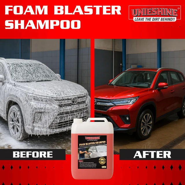 UNIESHINE Foam Wash Car Shampoo Concentrate 5L | pH Neutral Snow Foam | Extreme Suds Car Wash Soap | Safe for All Paints | Powerful Dust & Grime Removal | Professional Car Detailing Shampoo