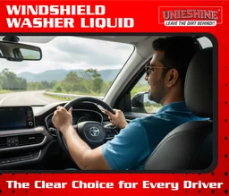 UNIESHINE Car Windshield Washer Concentrate 150ML | Windshield Wash Fluid & Glass Cleaner | 15ML per Tank Formula | Streak-Free Wiper Liquid for Crystal Clear Visibility