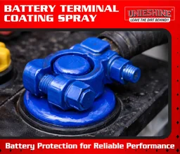 UNIESHINE Battery Terminal Coating Spray 500ml Anti Rust Corrosion Protection for Car Bike Battery Terminals Improves Conductivity Heavy Duty Protective Coating