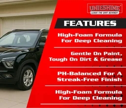 UNIESHINE Bucket Wash Car Shampoo 5 Litre | High Foaming, pH Balanced Concentrated Formula | 50ml in 5L Water | Scratch-Free Car Cleaning | Safe for All Car Surfaces