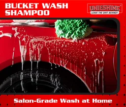 UNIESHINE Bucket Wash Car Shampoo 5 Litre | High Foaming, pH Balanced Concentrated Formula | 50ml in 5L Water | Scratch-Free Car Cleaning | Safe for All Car Surfaces