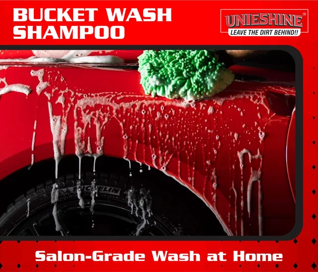 UNIESHINE 1L Bucket Wash Car Shampoo – High Foam, Streak-Free Shine & Paint Safe Car Cleaning Shampoo