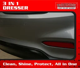 UNIESHINE 1L 3 in 1 Dresser – Cream Based Interior Polish, Shine & Protection for Tyres, Plastic & Rubber