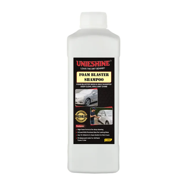 UNIESHINE 1L Foam Wash Car Shampoo – High Foam Snow Foam for Foam Cannon (70ml per 1L Mix) | Streak-Free Car Cleaning