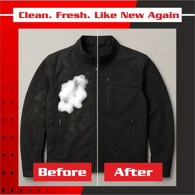 UNIESHINE Helmet & Jacket Cleaner Foam Spray 500ML – Riding Gear Cleaner for Helmets, Jackets, Gloves & Boots | Quick-Dry No-Rinse Dirt, Sweat & Odor Remover