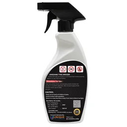 UNIESHINE Tyre Dresser Polish 500ml High Gloss Tyre Polish Spray for Car Bike Deep Black Shine Non Greasy UV Protection Tyre Dressing for Rubber Tyres