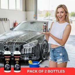 UNIESHINE 200ML Wash & Wax Shampoo (Pack of 2) for Car & Bike – High Foam Cleaning with Gloss Protection