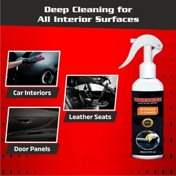 UNIESHINE 200ML Interior Cleaner for Car with Microfiber Cloth – Dashboard, Seats & Trim Cleaning Solution