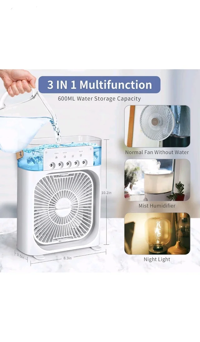 Mini Cooling Humidifier Portable Fan