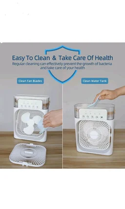 Mini Cooling Humidifier Portable Fan