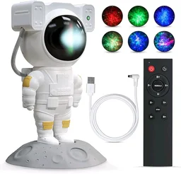 Astronaut Galaxy Projector – Starry Night Light with Nebula Effects