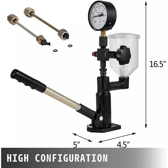 Diesel Fuel Injector Tester Aluminium 0-400 Bar