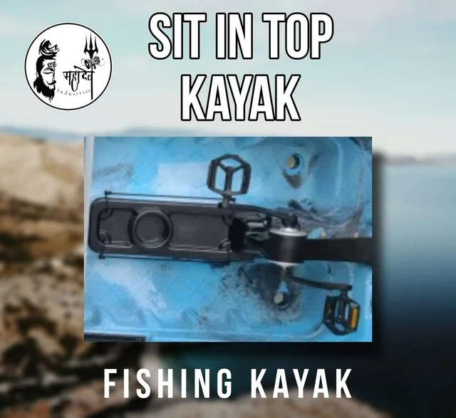 sit on top pedal fishinng kayak - Cyan Aqua