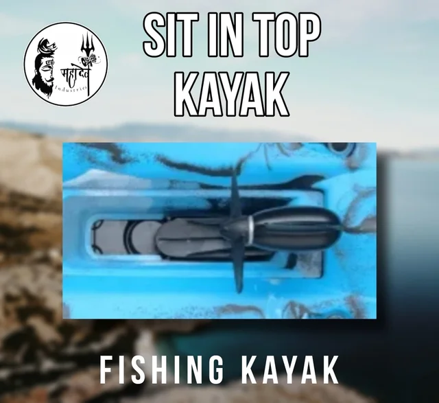 sit on top pedal fishinng kayak - Cyan Aqua