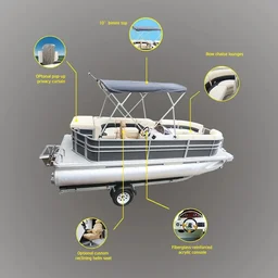alluminium pontoon boat