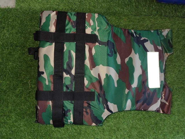 camouflage print life jacket for troops