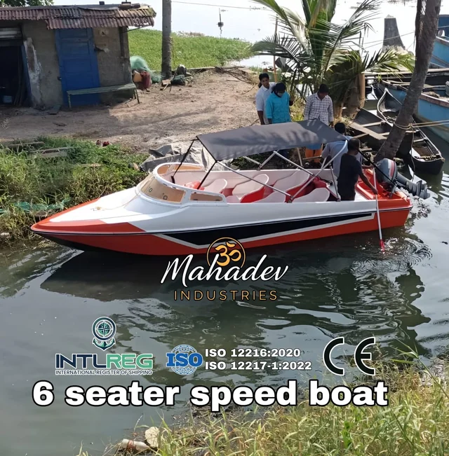 JOYASHREE BOATS SIX SEATER FRP SPEEDBOAT