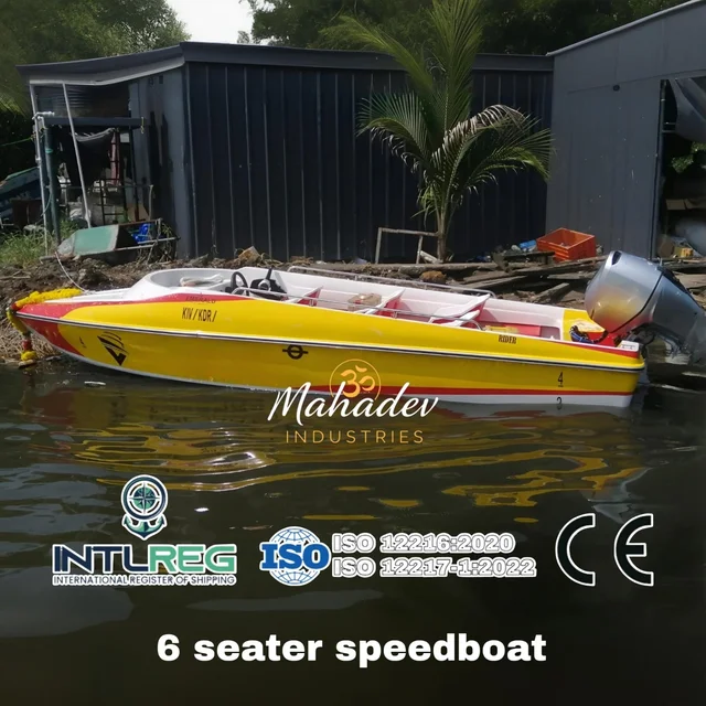 JOYASHREE BOATS SIX SEATER FRP SPEEDBOAT