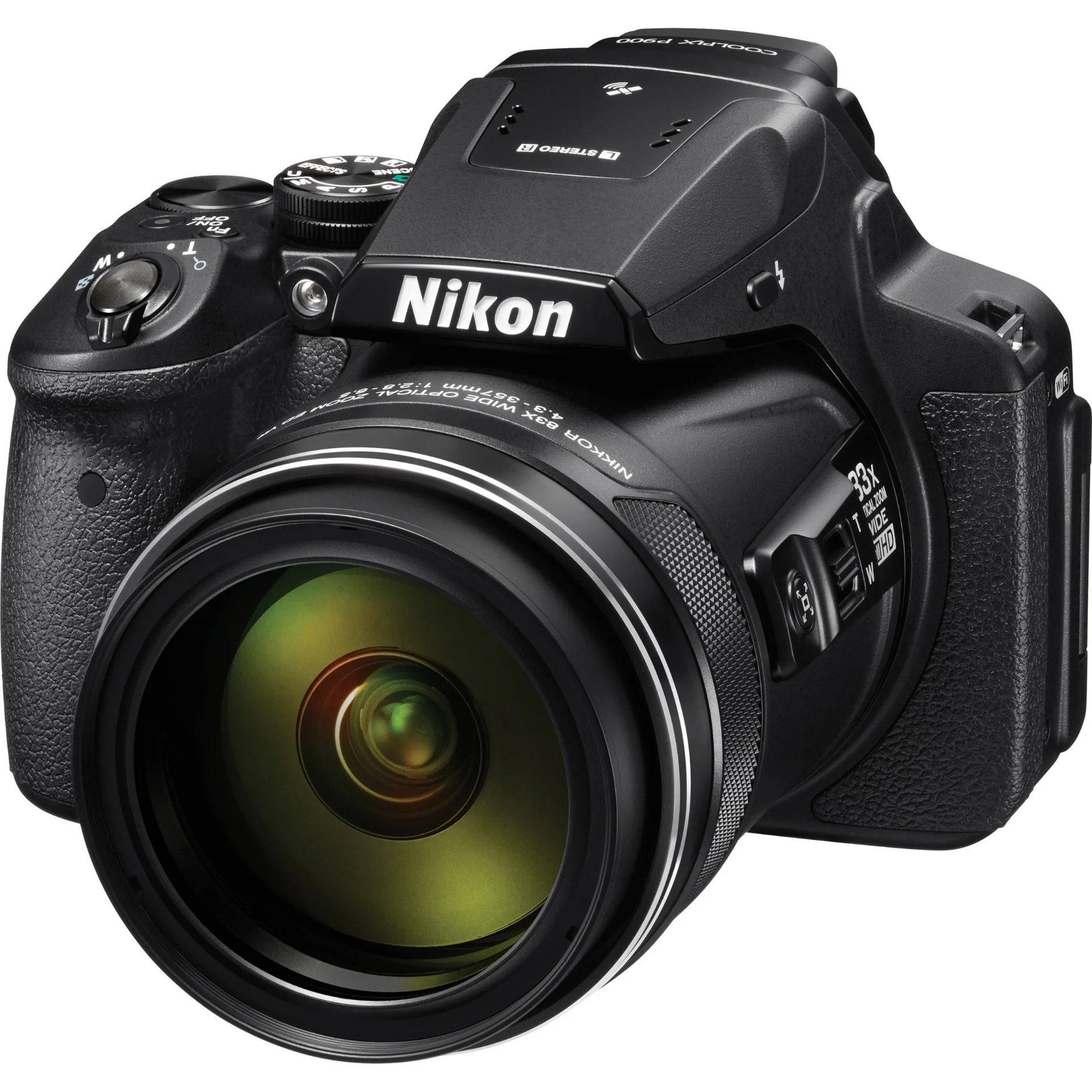Nikon Coolpix P900 Digital Camera – 83x Optical Zoom, 20.3MP, 4K Video