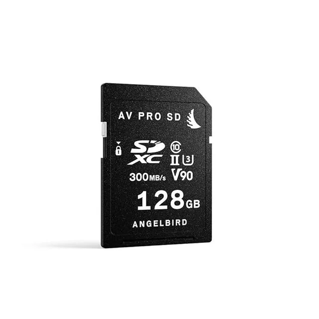 Angelbird AV Pro SD MK2 128GB V90 UHS-II Memory Card, Black, Small