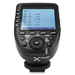 GODOX XPro-C Flash Trigger Transmitter with E-TTL II 2.4G Wireless X System HSS LCD Screen for Canon DSLR Camera (Black)
