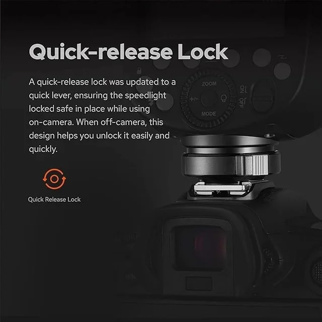 GODOX Godox V860III-C Flash for Canon Camera Flash Speedlite 7.2V/2600mAh Li-ion Battery, 2.4G Wireless HSS 1/8000 1.5s Recycle Time 10 Levels LED Modeling Light for Canon