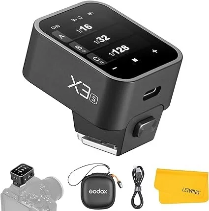 GODOX Godox X3-S X3S TTL Wireless Flash Trigger, Large OLED Touchscreen, Built-in Lithium Battery, Support TTL Auto/Manual/Multi Flash for Sony Camera