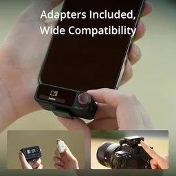DJI MIC 2 (2 TX + 1 RX + Charging Case), All-in-one Wireless Microphone, Intelligent Noise Cancelling, 32-bit Float Internal Recording, 250m (820 ft.) Range, Microphone for iPhone, Android, Camera