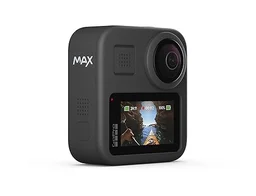 GOPRO GoPro MAX 360 Action Camera (Waterproof + Stabilization) with Touch Screen Spherical 5.6K30 HD Video 16.6MP 360 Photos 1080p Live Streaming Stabilization