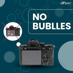 Hiffin A7 III LCD Screen Protector Clear Tempered Glass Film Camera LCD Screen Protector Guard 6 Layer for (LCD SCREEN PROTECTOR FOR A73 SONY)