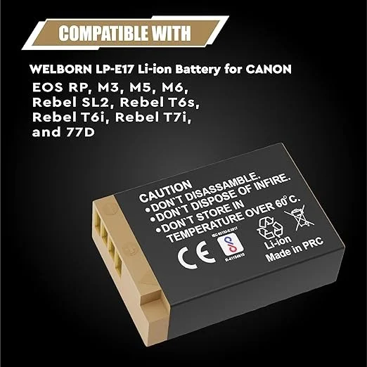 WB Canon LPE-9 Battery