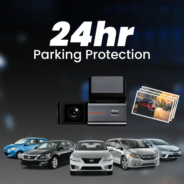 HIFFIN RoadCam X2 Dual Channel Recording Front 4K + Rear 1080P Dashcam with 1.47" Screen, Super Night Vision & WiFi, G-Sensor, Loop Recording, Parking Monitor. Ideal for Safety & Security