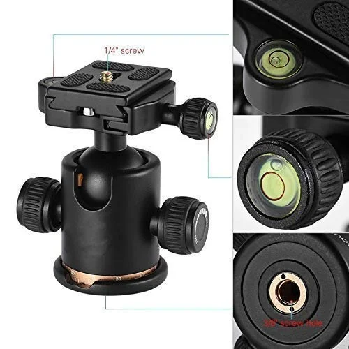 HIFFIN®Professional Metal 360 Degree Rotating Panoramic Ball Head