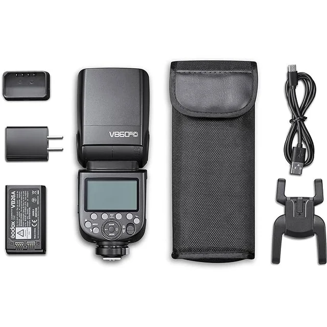 GODOX Godox V860III-C Flash for Canon Camera Flash Speedlite 7.2V/2600mAh Li-ion Battery, 2.4G Wireless HSS 1/8000 1.5s Recycle Time 10 Levels LED Modeling Light for Canon