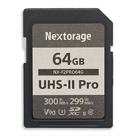 Nextorage 128GB UHS-II V60 SDXC Card – 280MB/s Read, 100MB/s Write