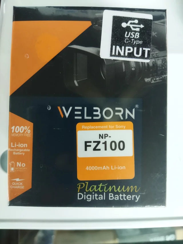 Welborn Sony FZ-100 Battery Plate + USB