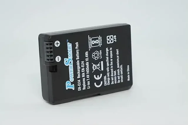 Power Smart EN-EL14 Rechargeable Battery Pack Compatible with Nikon Digital Cameras D3200, D3300, D3400, D3500, D5200, D5300, D5500, D5600 | Coolpix P7000, P7100, P7200, P7700, P7800, Camera Battery