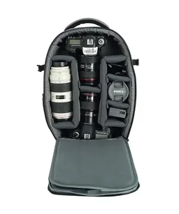 MOBIUS Clicker Backpack 100% Waterproof DSLR Backpack Camera Bag with Rain Cover DSLR Camera with Lens 18-135mm Lens -3 Nos Ef 70 200 50mm 85mm laptop Flash Charger and Monopod