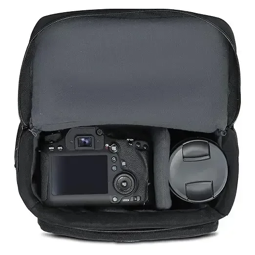 MOBIUS Everyday DSLR/SLR Sling Bag for Camera with Rain Cover|100% Waterproof Bag with Adjustable Shoulder Strap Suitable for DSLR Camera with Lens and One Extra Lens